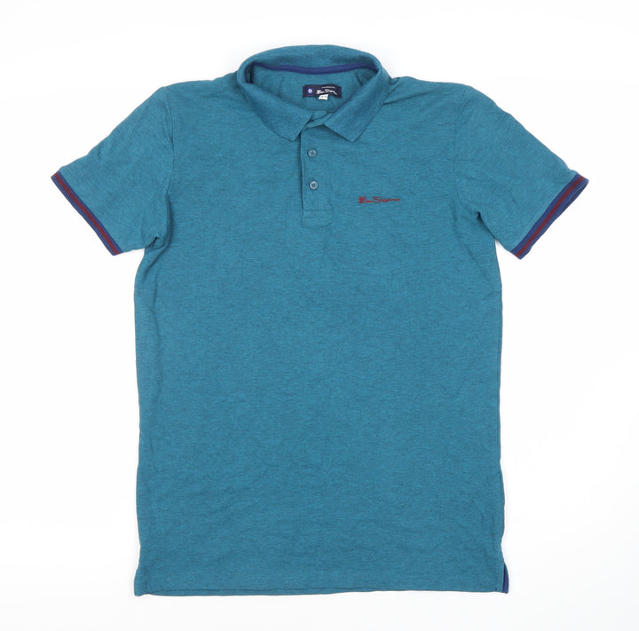 Ben Sherman Boys Blue Polo Shirt, Size 14-15 Years