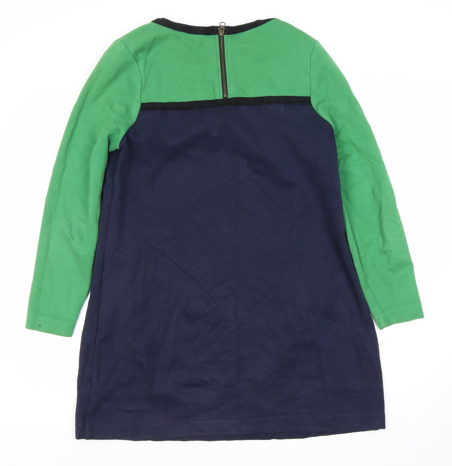 Boden Women's Size 12 Green Blue Colourblock Dress