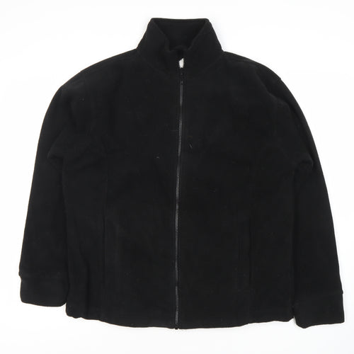 ØRN Men's Black Fleece Jacket, Size S, Casual