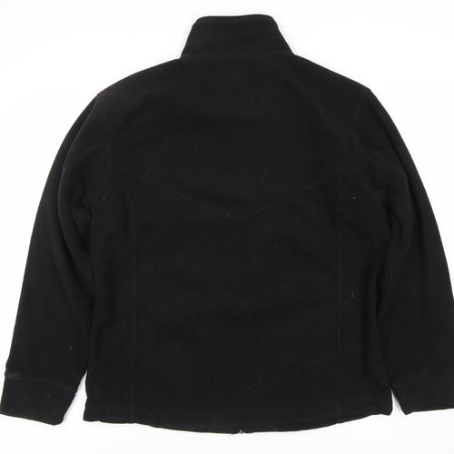 ØRN Men's Black Fleece Jacket, Size S, Casual