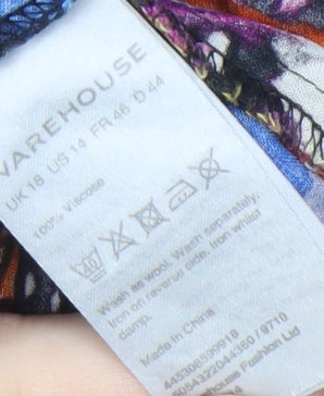 Warehouse Women's Multicoloured Camisole Tank, Size 18