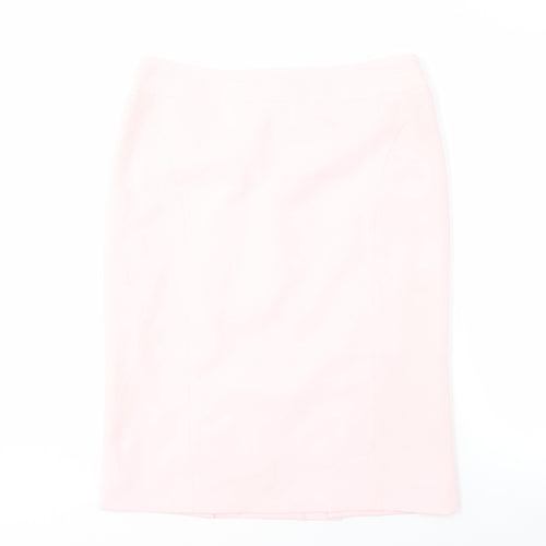 BHS Women's Pink Midi Pencil Skirt Size 12