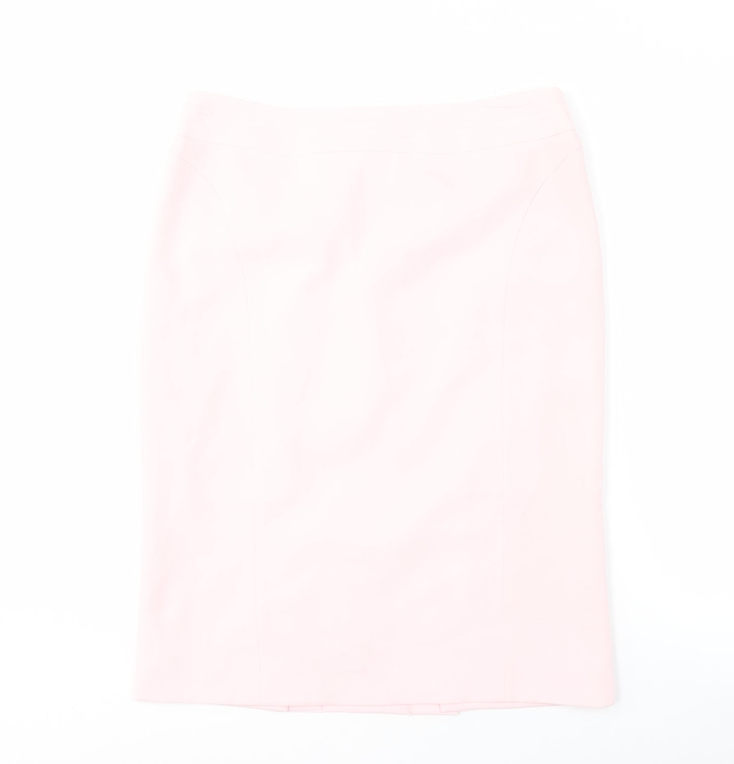 BHS Women's Pink Midi Pencil Skirt Size 12