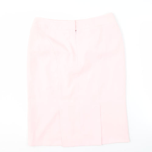 BHS Women's Pink Midi Pencil Skirt Size 12