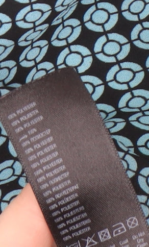 Debenhams Women's Blue Geometric Blouse Size 18