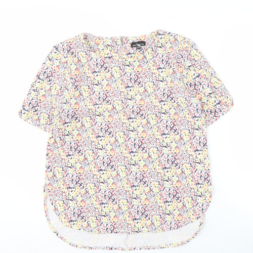 Warehouse Women's Multicoloured Floral Blouse Size 12