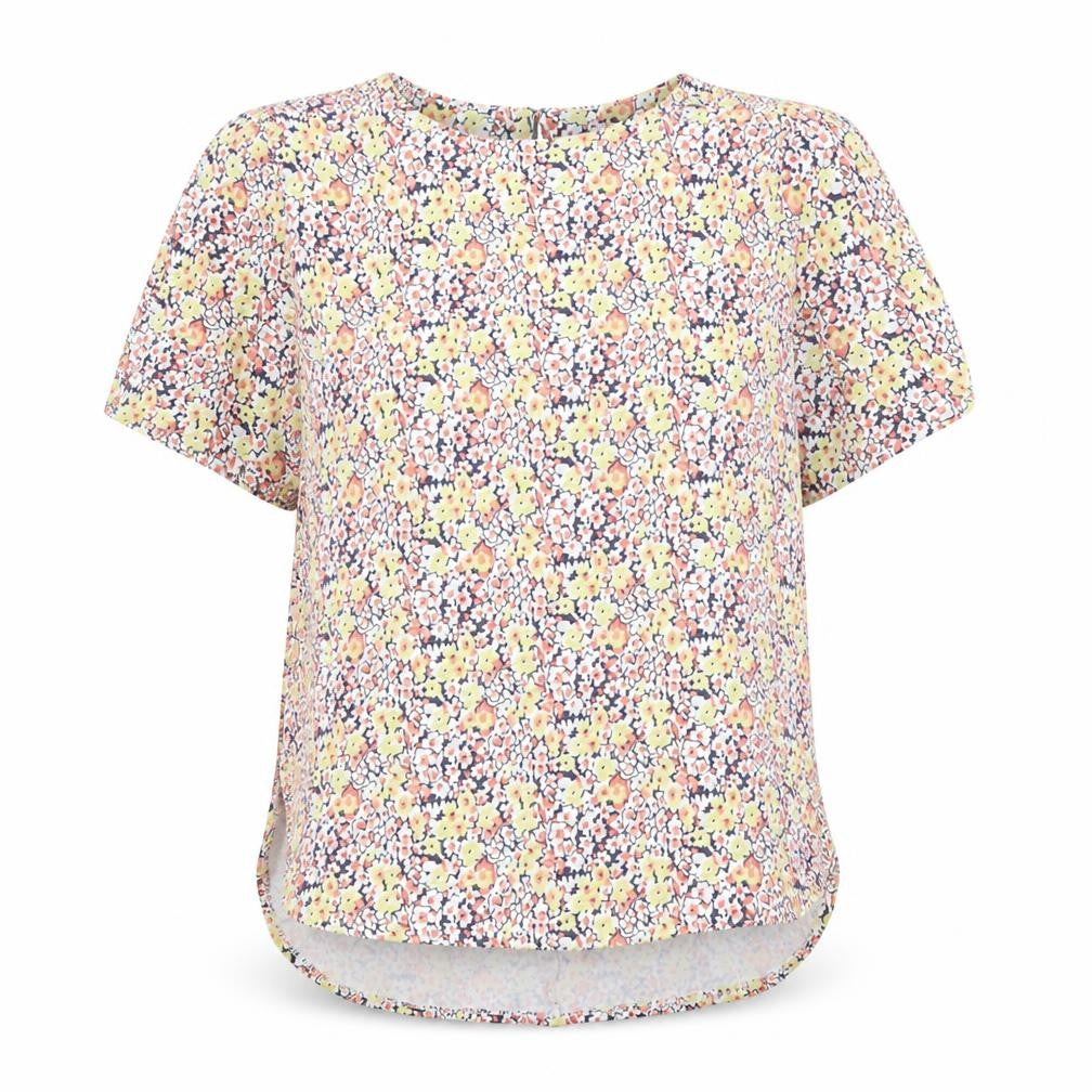 Front view of Warehouse Women's Multicoloured Floral Blouse, size 12