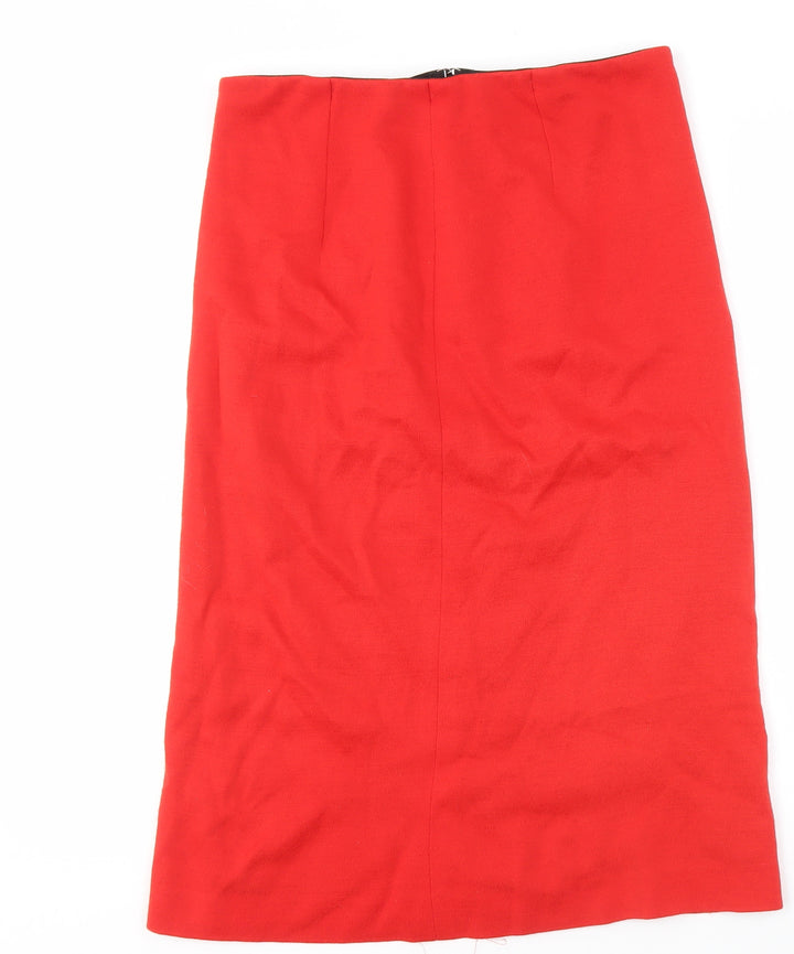 Ladies Pride Women's Red Midi Pencil Skirt, Size 14
