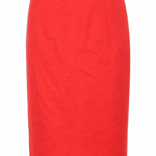Ladies Pride Women's Red Midi Pencil Skirt, Size 14