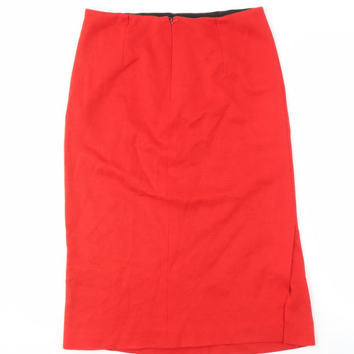 Ladies Pride Women's Red Midi Pencil Skirt, Size 14