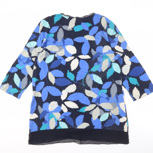 Isle Women's Multicoloured Floral 3/4 Sleeve T-Shirt