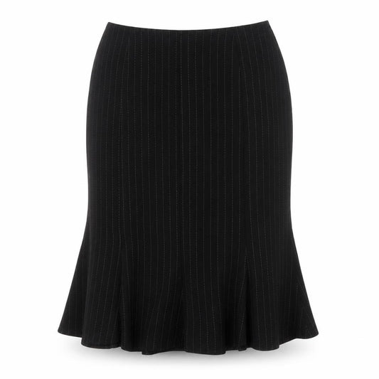 Front view of Marks & Spencer Women's Black Trumpet Skirt -, size 10