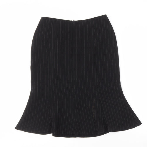 Marks and Spencer Women's Black Trumpet Skirt - Size 10