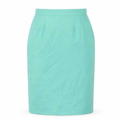 Viyella Women's Green Knee Length Pencil Skirt, Size 10