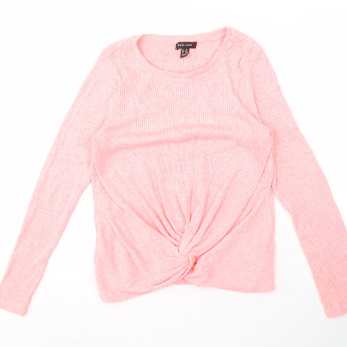 New Look Women's Pink Pullover Jumper, Size 12