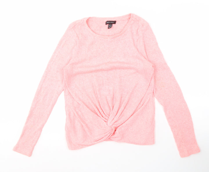 New Look Women's Pink Pullover Jumper, Size 12