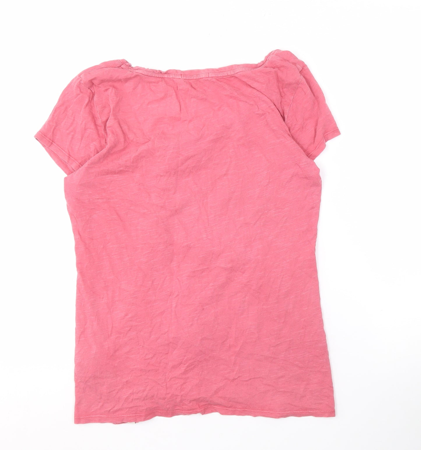 White Stuff Women's Pink Cotton T-Shirt Size 12