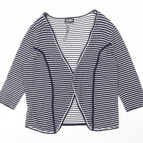Casamia Women's Blue Striped Cardigan S