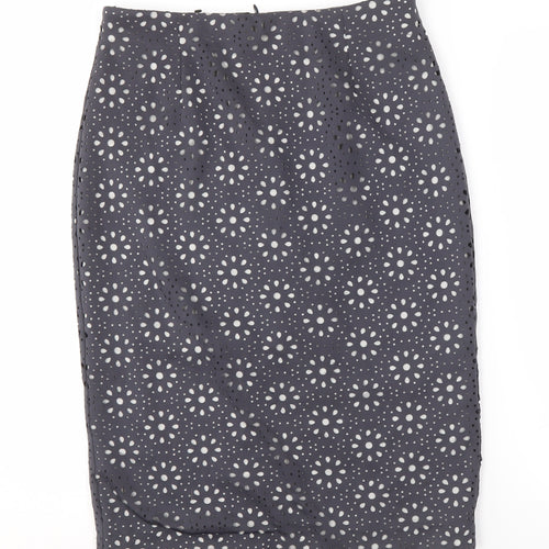 Laurèl Women's Black Polka Dot Pencil Skirt UK 12