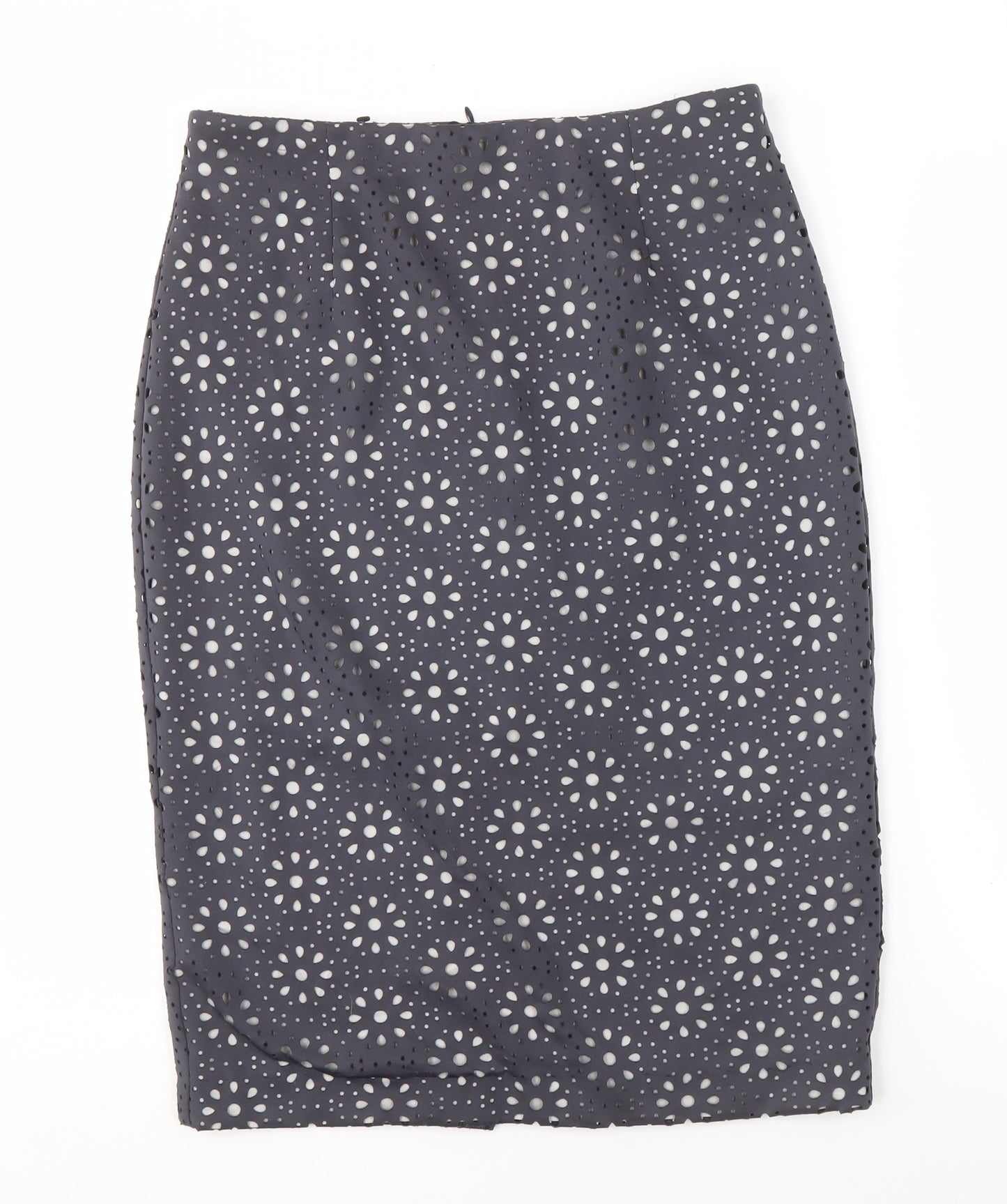 Laurèl Women's Black Polka Dot Pencil Skirt UK 12