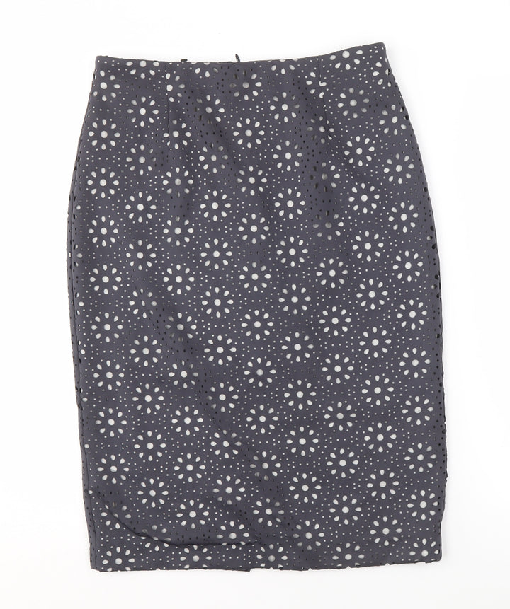 Laurèl Women's Black Polka Dot Pencil Skirt UK 12