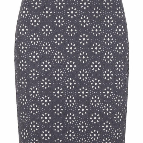 Laurèl Women's Black Polka Dot Pencil Skirt UK 12