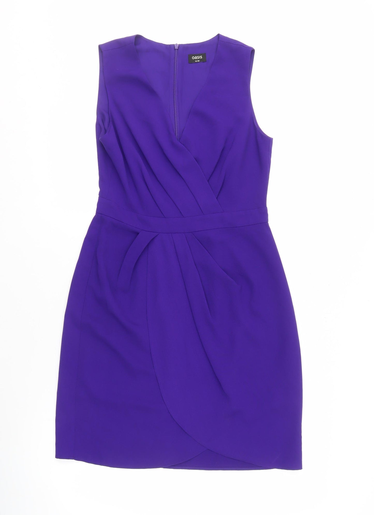Oasis Women's Purple Sheath Dress Size 10