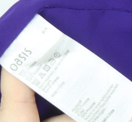 Oasis Women's Purple Sheath Dress Size 10