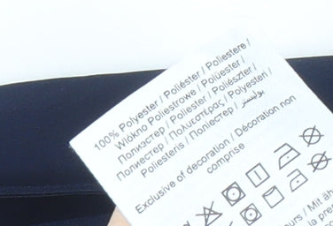 VILA Women's Blue Wrap Dress - Size 12, Midi, Belted