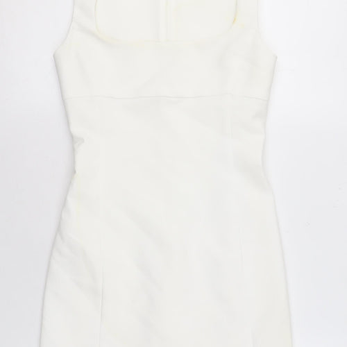 Zara Women’s White Sleeveless Short Dress