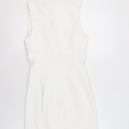 Zara Women’s White Sleeveless Short Dress