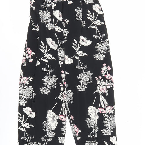 Wallis Women's Black Floral Jumpsuit Size 10
