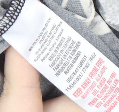 Wallis Women's Black Floral Jumpsuit Size 10