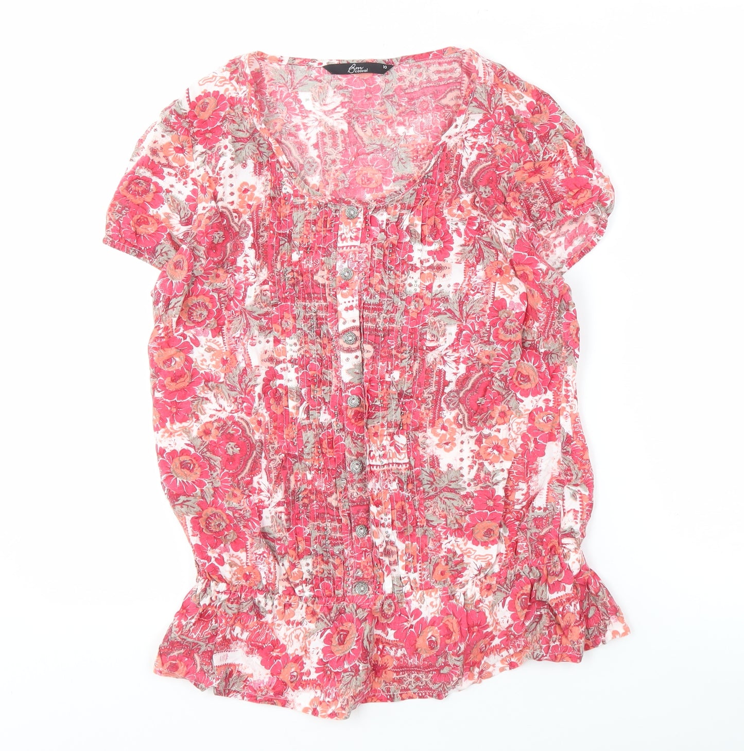 Bm Casual Women's Multicoloured Floral Blouse Size 12