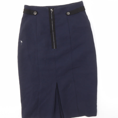 Jasper Conran Women's Blue Pencil Skirt Size 8