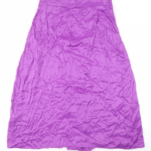Zara Women’s Purple Pleated Long Skirt XL