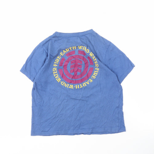 Element Unisex Blue T-Shirt Size 12 Crew Neck Casual