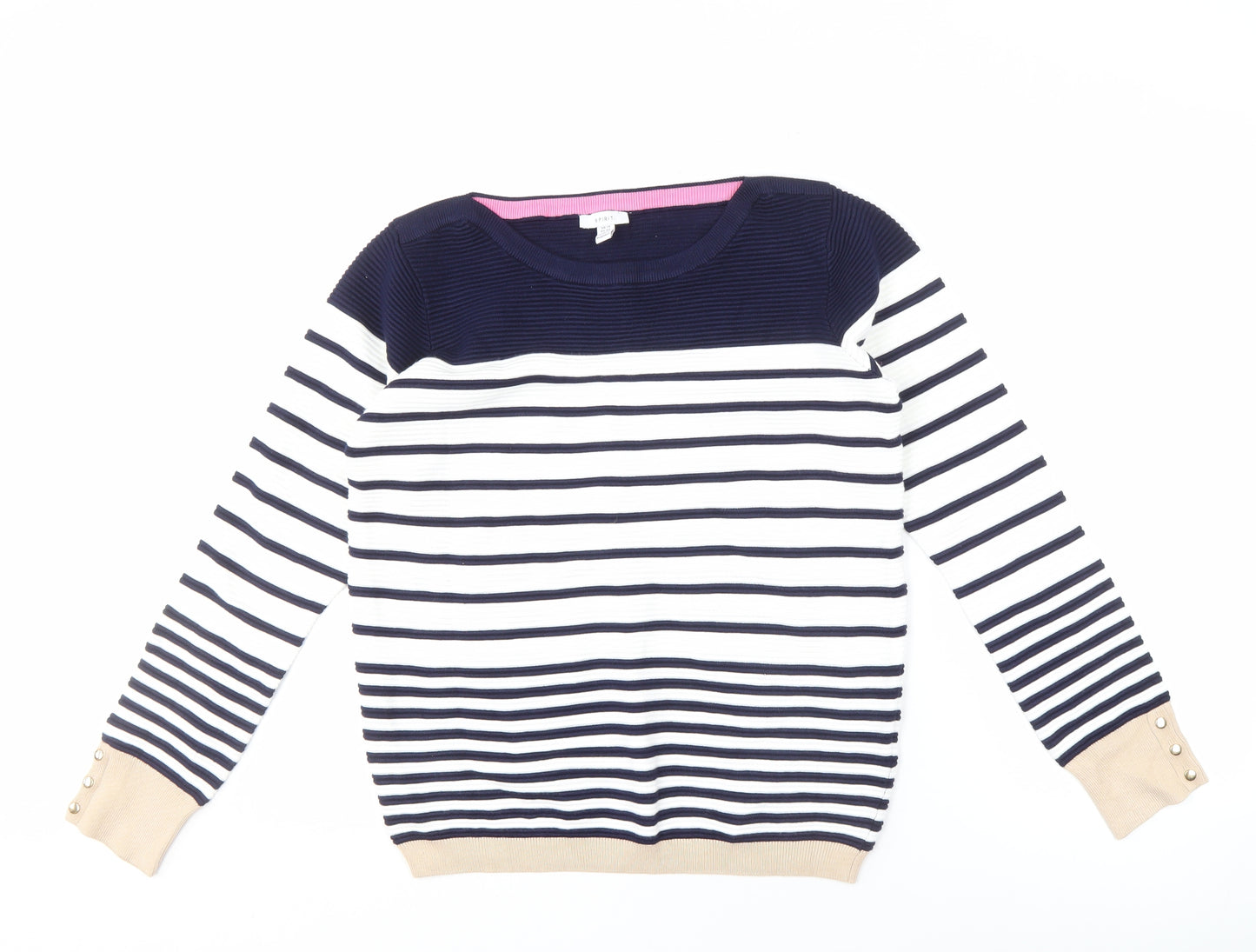 Spirit Women's Multicoloured Striped Pullover Jumper Size 14