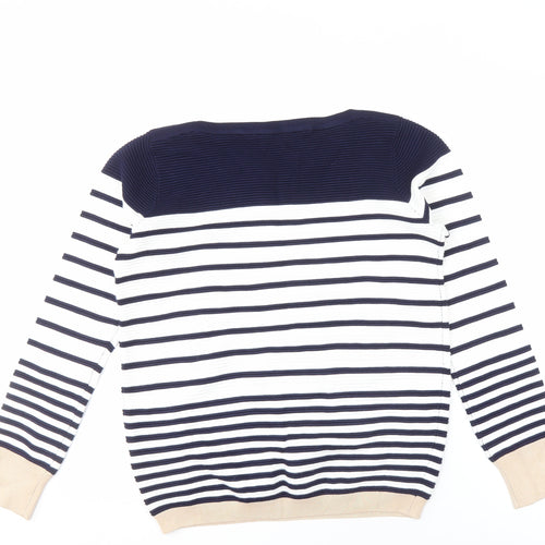 Spirit Women's Multicoloured Striped Pullover Jumper Size 14