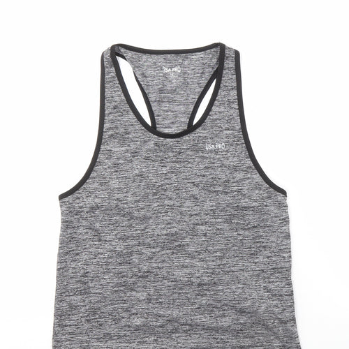 USA Pro Women's Grey Tank Top Size 10, Gym Essential