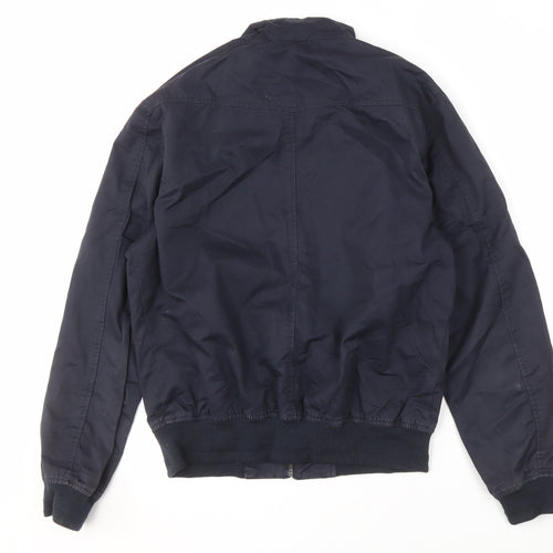 River Island Men’s Blue Bomber Jacket Medium
