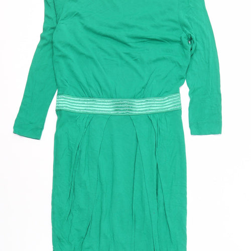 Mango Women's Green 3/4 Sleeve Dress Size 12