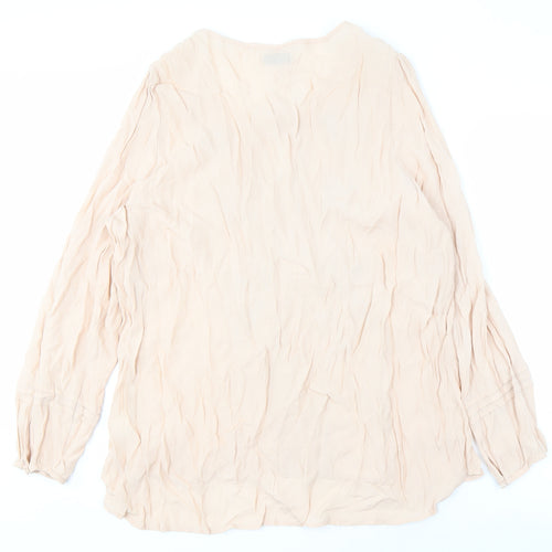 Marks and Spencer Beige Embroidered Blouse UK 22