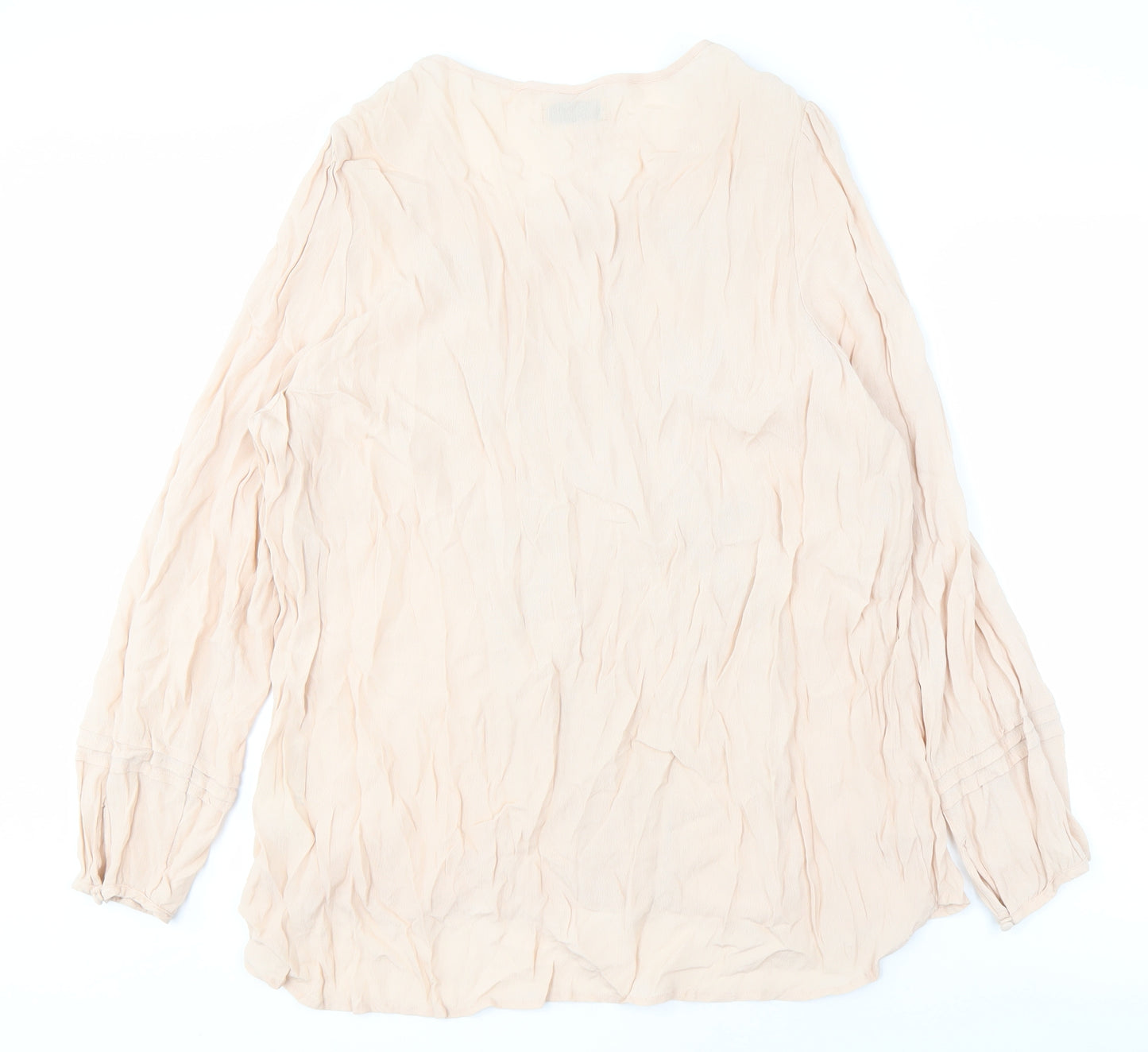 Marks and Spencer Beige Embroidered Blouse UK 22