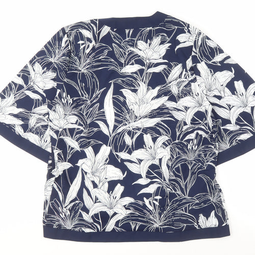 Cotton Traders Women's Blue Kimono Robe Size 14