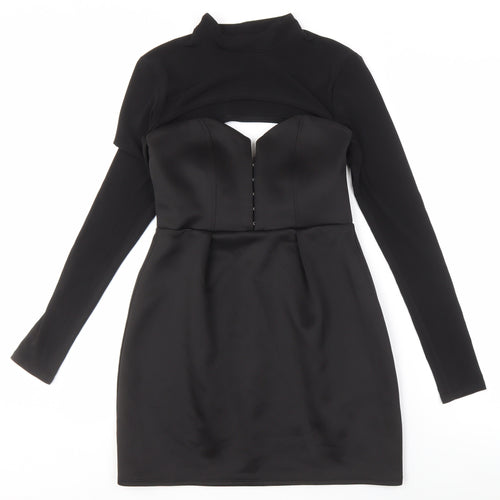 ASOS Women's Black Bodycon Short Dress Size 10