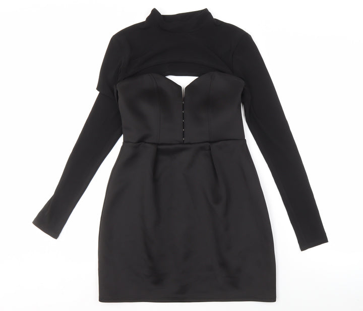 ASOS Women's Black Bodycon Short Dress Size 10