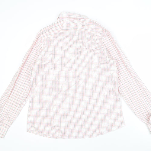 Lands' End Men's Multicoloured Check Shirt Size 14