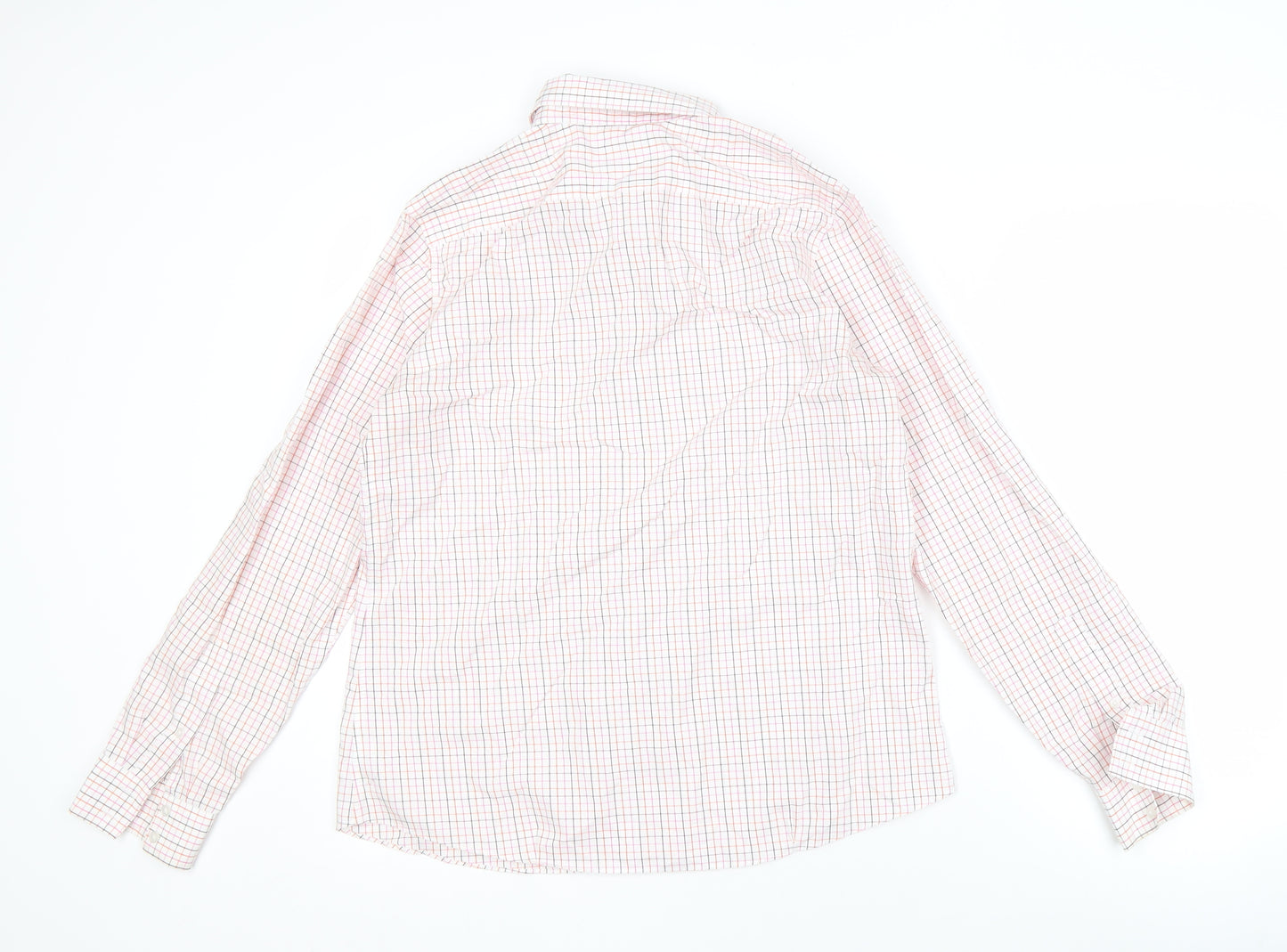 Lands' End Men's Multicoloured Check Shirt Size 14