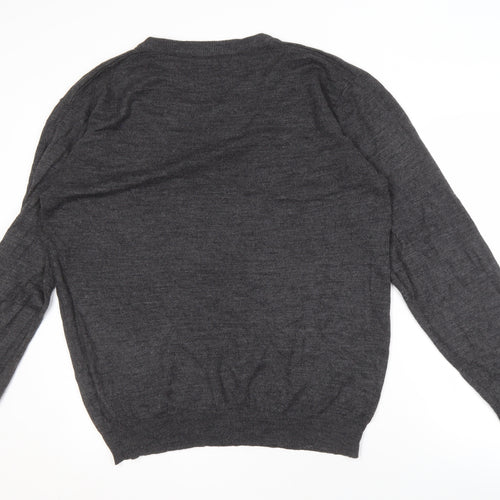 Pierre Cardin Men's Grey 3XL V-Neck Pullover Jumper